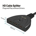 HDTV 2.0 Switcher 4K HD Switch HDTV Splitter Adapter Cable 3 Port 3X1 (3 in 1 Out) for HDTV PS4/3 Xbos - Image 8