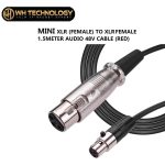 Microphone Cable 3-Pin Mini XLR 48V Connector to XLR Connector Balanced Audio Wire Stage Studio Cord