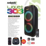 Salpido Waves 303 Bluetooth Portable Speaker with Wireless Microphone