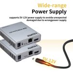 HDTV USB KVM Extender 60M Over cat5/6 Ethernet KVM Switch Mouse&Keyboard Port - Image 3