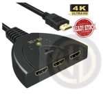 HDTV 2.0 Switcher 4K HD Switch HDTV Splitter Adapter Cable 3 Port 3X1 (3 in 1 Out) for HDTV PS4/3 Xbos